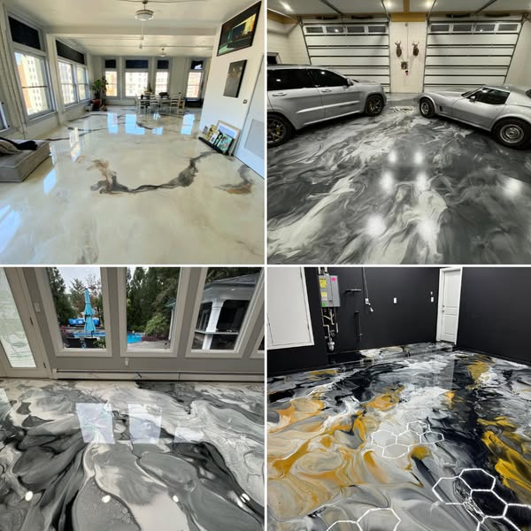 Premium metallic epoxy flooring portfolio